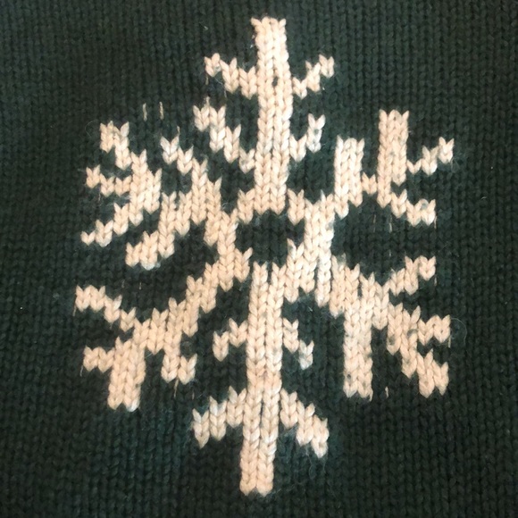 VINTAGE ‘03 Gap Kids Size XS (4) Unisex Kids Crewneck SNOWFLAKE Cotton Wool NEW - Picture 3 of 13